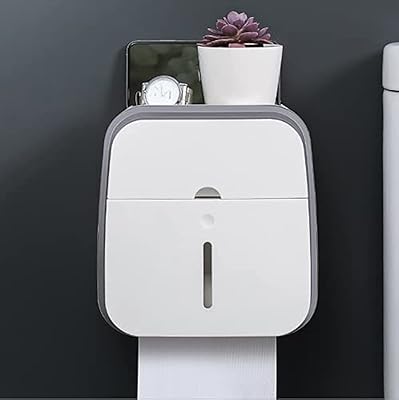 Distributeur de papier hygiénique autocollant, distributeur de papier toilette mural multifonction, porte-papier hygiénique