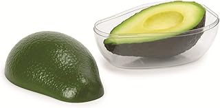 Récipient de conservation pour avocats frais, récipient pour avocat, taille 13 cm, transparent