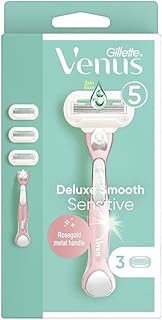 Rasoir femme gillette venus deluxe smooth sensitive avec manche en métal or rose + 3 lames rechargeables. Avec plus de 300 000 références disponibles, DIAYTAR COTE D'IVOIRE est la destination idéale pour les consommateurs ivoiriens qui recherchent des produits variés et de qualité. La boutique en ligne met en avant des marques réputées ainsi que des produits locaux, garantissant ainsi une offre diversifiée qui répond aux besoins de tous. DIAYTAR COTE D'IVOIRE s'efforce de maintenir des prix compétitifs tout en offrant des promotions régulières pour satisfaire les attentes de ses clients.