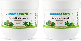 Exfoliant corporel purifiant au neem et tulsi mama earth (pack de 2)