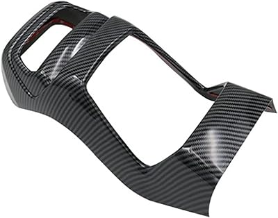 Cadre de climatiseur de voiture en fibre de carbone/plastique abs, accessoires intérieurs