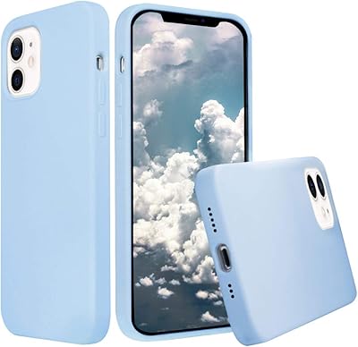 Coque en silicone compatible avec iphone 12/12 pro 6,1 pouces, coque en silicone