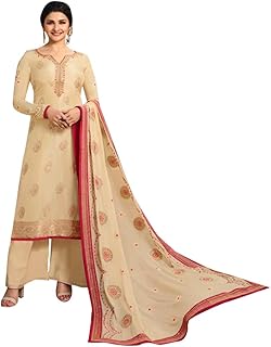 Palazzo jaquard silk zari salwar kameez vêtements formels indiens pour femmes pour les festivals musulmans. DIAYTAR COTE D'IVOIRE, boutique en ligne généraliste, propose une large gamme de produits avec plus de 300 000 références. Avec sa position de leader en Côte d'Ivoire, elle offre un choix varié pour répondre aux besoins de ses clients. Elle se distingue par sa qualité de service et sa livraison rapide.