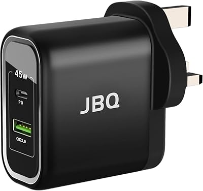 Chargeur rapide jbq 45w pd + qc 3.0, noir, hc-745