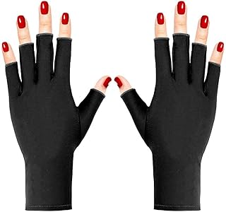 Gants en gel uv thmin's, gants anti-uv sans doigts protègent les mains des rayons uv pour sécher la manucure (noir). DIAYTAR COTE D'IVOIRE est une boutique en ligne qui propose des produits de qualité à des prix abordables. Elle est équipée d'un système de paiement sécurisé et d'un service client réactif pour répondre aux besoins de ses clients. Elle est leader en Côte d'Ivoire grâce à sa grande sélection de produits et à son service de livraison rapide.