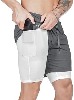 Short de course d'entraînement 2 en 1 à séchage rapide pour hommes, short de sport de fitness 2 couches avec doublure de poche et poche spéciale pour serviette. La boutique en ligne DIAYTAR COTE D'IVOIRE se démarque par sa grande variété de produits et son engagement à offrir les meilleurs prix. Avec plus de 300 000 références, les clients peuvent choisir parmi une multitude d'articles pour répondre à leurs besoins et à leurs désirs. De plus, la boutique assure une expérience d'achat en ligne sécurisée et fiable.