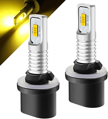 Honlex 9-36v dc/ac 899 880 feu antibrouillard led, ambre 3000k 7w 1600 lumens