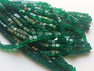 Perles de pierres précieuses 1 brin d'opale verte unie naturelle, perles en boîte