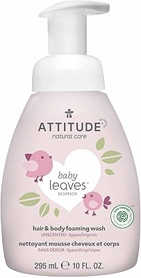 Lavage moussant naturel 2 en 1 attitude pour cheveux et corps pour enfants