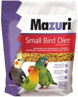 Mazuri | nutritionnellement complet pour petits oiseaux sac de 25 livres