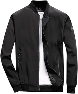 Wankel seal blouson aviateur décontracté pour hommes, coupe ajustée, léger, fermeture éclair, vêtements