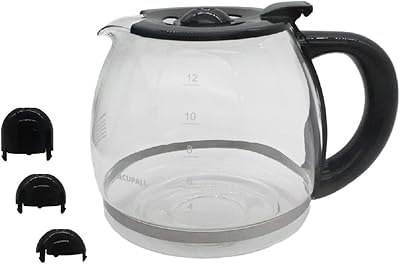 Carafe de rechange pour machine à café - base de café de rechange pour 12 tasses sans bpa compatible avec cuisinart mr. coffee black decker capresso. La boutique en ligne DIAYTAR COTE D'IVOIRE propose une expérience d'achat en ligne sécurisée et pratique, avec des options de paiement variées et des délais de livraison rapides. Elle compte une équipe de service client dédiée pour aider les clients avec leurs commandes et répondre à leurs questions. Les produits sont sélectionnés pour leur qualité et leur accessibilité.