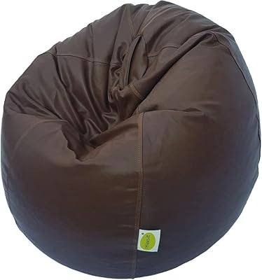 Fauteuil poire en cuir soufflé - pouf poire polyvalent et confortable pour la détente