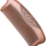 Peigne à cheveux en bois de santal naturel fait main sans électricité statique