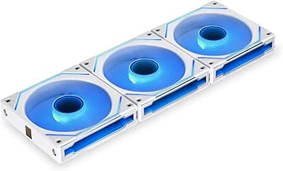 Triple ventilateur d'éclairage uni sl infinity 120 rgb, blanc, avec télécommande, modèle uf-slin120-3w