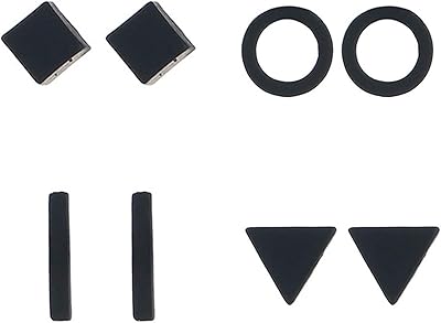 Petites boucles d'oreilles au design simple pour femmes, ensemble de boucles d'oreilles géométriques