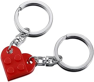 Porte-clés en brique castoyve pour les couples et l'amitié - ensemble de porte-clés colorés avec cœurs assortis pour petite amie, couple et saint-valentin (rouge). DIAYTAR COTE D'IVOIRE, boutique en ligne généraliste avec plus de 300000 références, est la destination idéale pour tous vos besoins en ligne. Avec une large gamme de produits, vous trouverez tout ce dont vous avez besoin. Elle est la boutique leader en Côte d'Ivoire.