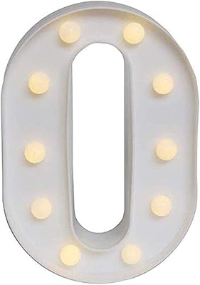Lumières led lumineuses ogermar en forme de chiffres pour décorations de fête