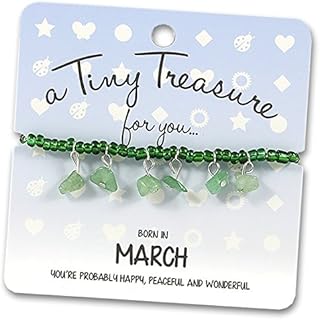 Un petit trésor pour vous... bracelet d'anniversaire né en mars