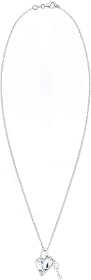 Collier pour femme avec pendentif cœur et clé en argent sterling 925 avec cristaux de verre, chaîne avec pendentif pour femme, longueur 45 cm. DIAYTAR COTE D'IVOIRE se distingue par son offre exceptionnellement large, allant des produits électroniques aux articles de mode, en passant par les produits alimentaires et les accessoires de maison. Cette diversité de produits fait d'elle une destination unique pour les internautes ivoiriens à la recherche de tout ce dont ils ont besoin.