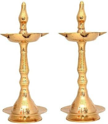 Lampe à huile en laiton de 6 pouces de diamètre de noblesse du