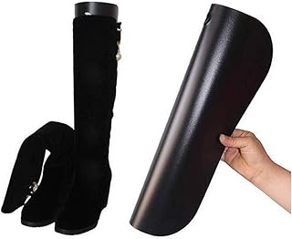 2 paires d'arbres à bottes en plastique noir pour femmes, inserts de forme