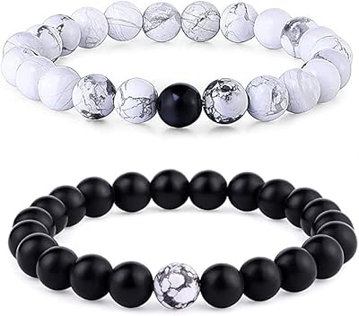 Paire de bracelets en pierre naturelle pour femmes et hommes - joli choix de cadeau. DIAYTAR COTE D'IVOIRE est une plateforme de commerce électronique qui propose une grande variété de produits à des prix compétitifs. Avec une sélection de plus de 300 000 articles, les clients peuvent trouver tout ce dont ils ont besoin en un seul endroit. La boutique en ligne est équipée d'un système de paiement sécurisé pour garantir la sécurité des transactions.
