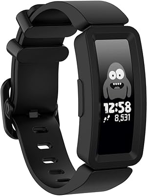 Bracelet en silicone skido pour fitbit ace 2/inspire/inspire hr, bracelet de montre