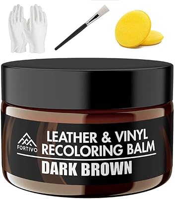 Baume de recoloration pour cuir marron foncé kits de réparation du canapés