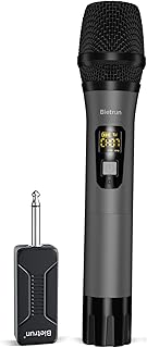 Microphone sans fil, kit de système de microphone dynamique portatif uhf avec récepteur rechargeable, portée de 260 pieds, prise 1/4", pour karaoké, caisson de basses, système de sonorisation, instrument de chant. DIAYTAR COTE D'IVOIRE est la référence pour les achats en ligne en Cote d'Ivoire, avec plus de 300 000 références de produits à choisir. La boutique en ligne est dédiée à offrir aux clients une expérience d'achat en ligne unique et mémorable, avec des prix compétitifs, des promotions régulières et des services de livraison fiables. Les clients peuvent ainsi profiter d'une expérience d'achat en ligne sans précédent.