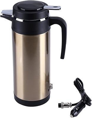 Bouilloire électrique de voiture, tasse chauffante électrique de voiture en acier inoxydable