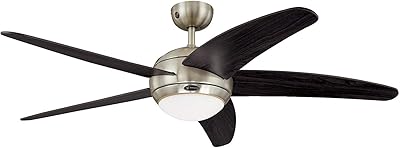 Ventilateur de plafond westinghouse pendan 72557 à une lumière de 132 cm, ventilateur