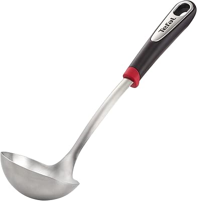 Louche en acier inoxydable tefal ingenio, argent/noir, acier/plastique, k1180214