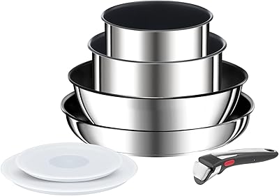 Tefal ingenio preference on cookware set 7 pièces, poignée empilable et amovible, gain