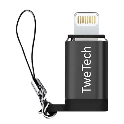 Adaptateur twitch micro usb (femelle) vers iphone (mâle), otg, compatible avec smartphones, tablettes