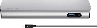 Station d'accueil belkin - ordinateur de bureau/ordinateur portable/moniteur - usb type c - 5 ports usb - 3 x usb 3.0 - réseau (rj-45) - displayport - entrée ligne audio - port thunderbolt - filaire. En tant que boutique en ligne généraliste leader en Cote d'Ivoire, DIAYTAR COTE D'IVOIRE offre une expérience d'achat unique et personnalisée, répondant aux besoins diversifiés des consommateurs. Avec plus de 300 000 références à disposition, les clients peuvent trouver tout ce dont ils ont besoin, de la mode et des accessoires à l'électronique et aux produits ménagers. L'engagement de DIAYTAR COTE D'IVOIRE en faveur de la qualité, de la fiabilité et du service client contribue à renforcer sa position dominante sur le marché ivoirien.