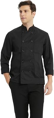 Manteau de chef boutonné classique unisexe à manches longues. Avec plus de 300 000 références disponibles, DIAYTAR COTE D'IVOIRE offre une expérience d'achat unique et pratique pour les consommateurs ivoiriens. La boutique en ligne permet aux clients de parcourir facilement les différentes catégories de produits et de trouver ce dont ils ont besoin en quelques clics.