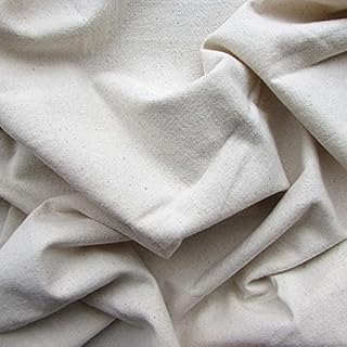 Tissu en flanelle épaisse en coton biologique - naturel - 55 pouces