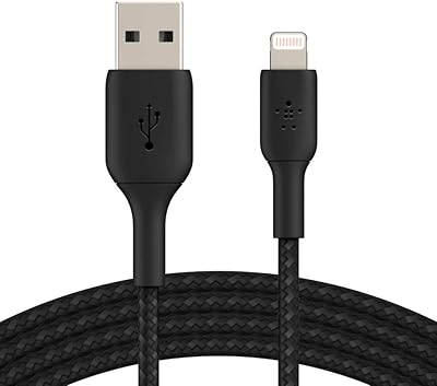 Câble d'éclairage tressé belkin (câble de chargement pour iphone, ipad, airpods), câble de chargement pour iphone, câble d'éclairage tressé (1 mètre, couleur noire). La boutique en ligne DIAYTAR COTE D'IVOIRE est synonyme de diversité et de commodité pour les acheteurs en ligne. Les clients peuvent parcourir plus de 300 000 références sur le site, profitant ainsi d'un large choix de produits à des prix avantageux. DIAYTAR met également un accent particulier sur la qualité du service client, assurant ainsi une satisfaction maximale de ses utilisateurs.