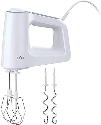 Braun multimix hm3100 batteur à main électrique, 500 watts, vitesse variable et fonction