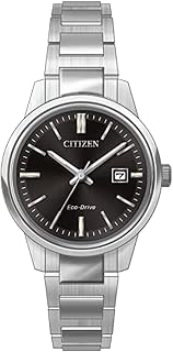 Montre citizen eco-drive avec affichage de la date pour femme - ew2591-82e, argent