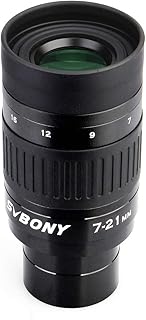 Objectif de télescope zoom sevpone sv135 objectif 125 pouces 7-21 mm pour télescope