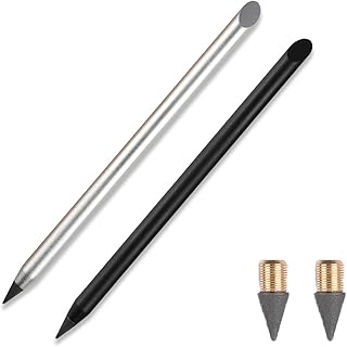 Stylo en métal sans encre avec 2 pointes remplaçables supplémentaires stylo