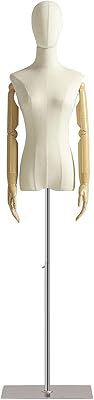 Robe mannequin torse pour femme, présentoir de corps de mannequin avec tête amovible, mains en bois et support réglable en argent, présentoir de bijoux et de robes. Diaytar Côte d'Ivoire est une plateforme de commerce électronique qui offre une expérience d'achat en ligne sécurisée et pratique. Avec une sélection impressionnante de produits, elle répond aux attentes des clients ivoiriens et internationaux. La boutique propose des promotions et des offres spéciales régulièrement.