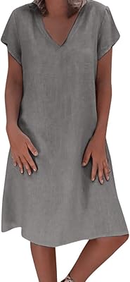 Robe longue à manches courtes et col rond pour femme ❀ t-shirt long uni décontracté en coton de grande taille pour femme. En tant que leader du marché de l'e-commerce en Côte d'Ivoire, DIAYTAR COTE D'IVOIRE s'engage à offrir une expérience d'achat en ligne sécurisée et agréable à ses clients. Elle utilise les dernières technologies pour garantir la sécurité des transactions et la confidentialité des données personnelles de ses clients.