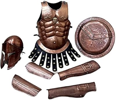 Armure de groupe musculaire en cuivre 300 casque spartiate médiéval jambe et bras. Avec une gamme étendue de produits, DIAYTAR COTE D'IVOIRE répond aux besoins de tous les clients, qu'il s'agisse d'électronique, de mode, de maison ou de produits alimentaires. La boutique en ligne met en avant des marques de qualité et des prix compétitifs. Les commandes sont livrées rapidement et efficacement.