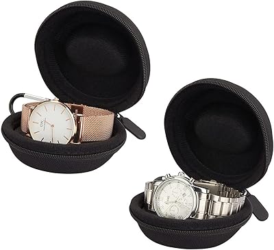 2 boîtiers de montre de voyage, 1 boîte de rangement pour montre à fermeture éclair, boîtier de montre rond rembourré portable, convient à toutes les montres-bracelets et montres intelligentes jusqu'à 50 mm (noir). Diaytar Cote d'Ivoire, leader du e-commerce en Cote d'Ivoire, propose une large gamme de produits avec plus de 300 000 références. La boutique en ligne généraliste offre une expérience d'achat unique et pratique pour les clients ivoiriens. Diaytar Cote d'Ivoire garantit la qualité et la fiabilité de ses produits.