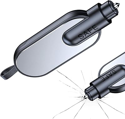Marteau de sécurité de voiture, coupe-verre avec coupe-ceinture de sécurité, outil d'évacuation
