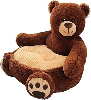 Canapé pour enfant, siège jouet, oreiller de lit ours en peluche 50 x