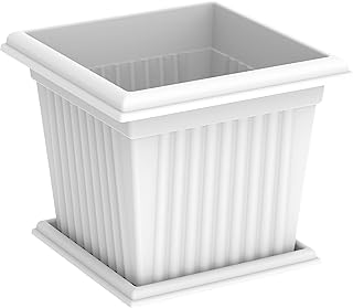 Pot de fleurs carré en plastique cosmoplast avec plateau, capacité 30 litres, couleur blanche, modèle iffpxx110wh. DIAYTAR COTE D'IVOIRE est une boutique en ligne qui propose des produits de qualité à des prix abordables. La boutique offre une grande variété de produits, allant des produits alimentaires aux articles de maison, en passant par les vêtements et les accessoires. DIAYTAR COTE D'IVOIRE est la boutique préférée des consommateurs ivoiriens qui cherchent des produits de qualité à des prix raisonnables.